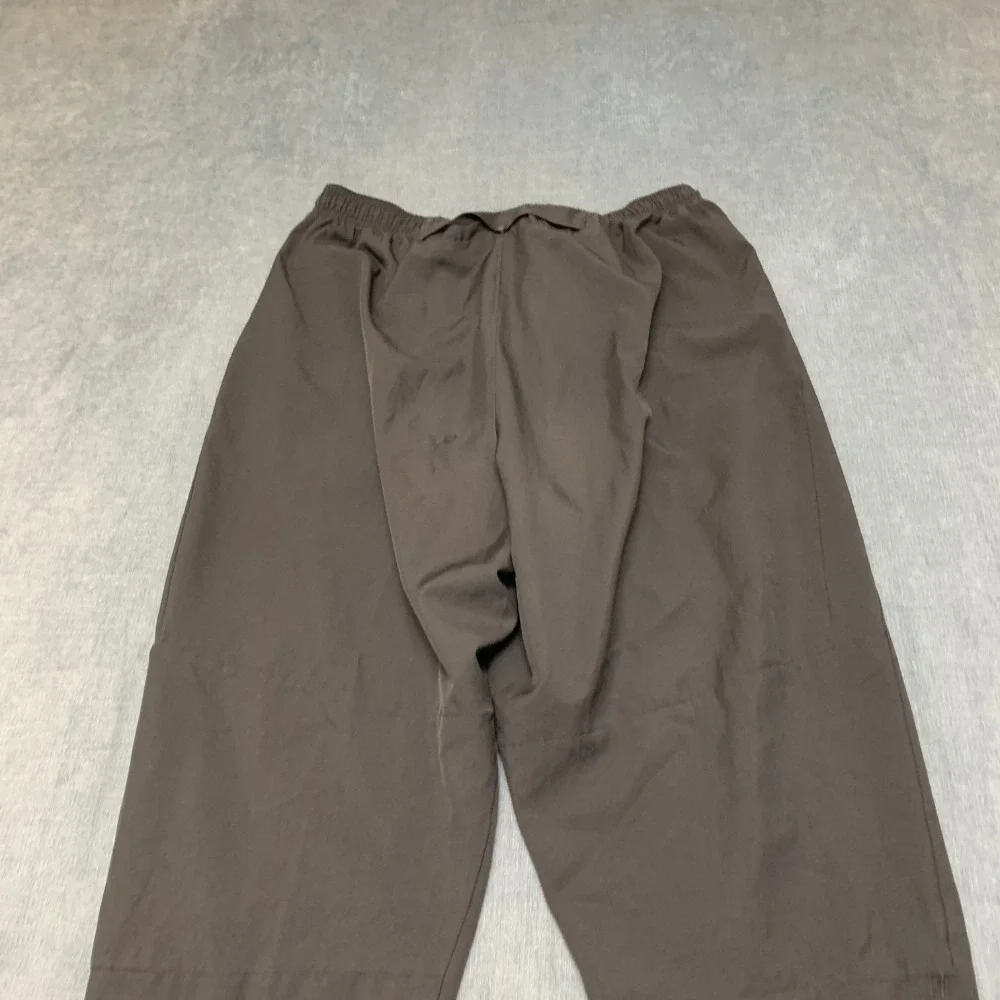 Nike Dri Fit Jogger Pants Womens XL 28x28 Black Swoosh Logo Tapered Leg Running
